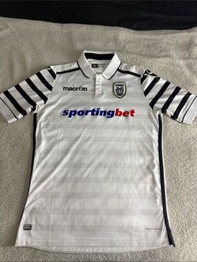 PAOK FC 🇬🇷 Macron Brand 2016-17 Greek Super League Away Jersey